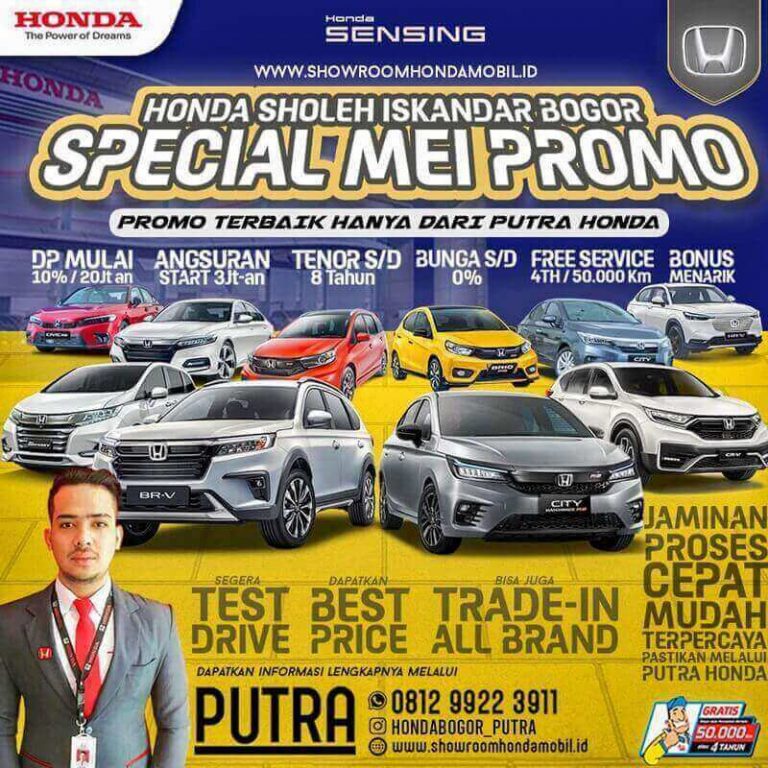 Promo Spesial Mei Beli Mobil Honda DP & Cicilan Ringan Di Honda Bogor